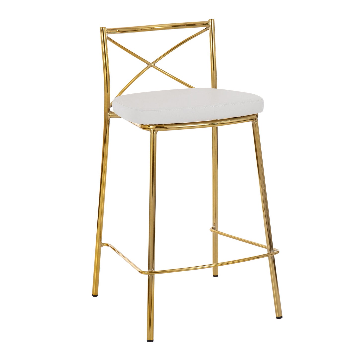 Modern Charlotte - Contemporary Fixed Height Counter Stool (Set of 2) Lumi Source
