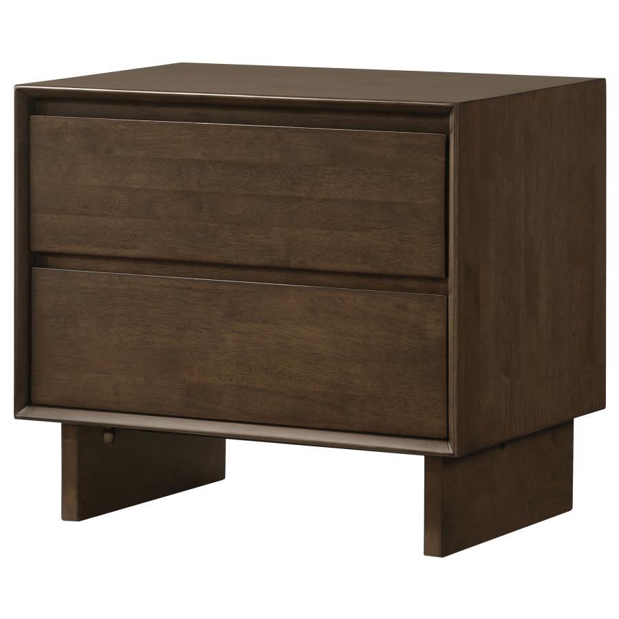 Glenwood - 2-Drawer Nightstand Bedside Table - Warm Brown Coaster Fine Furniture