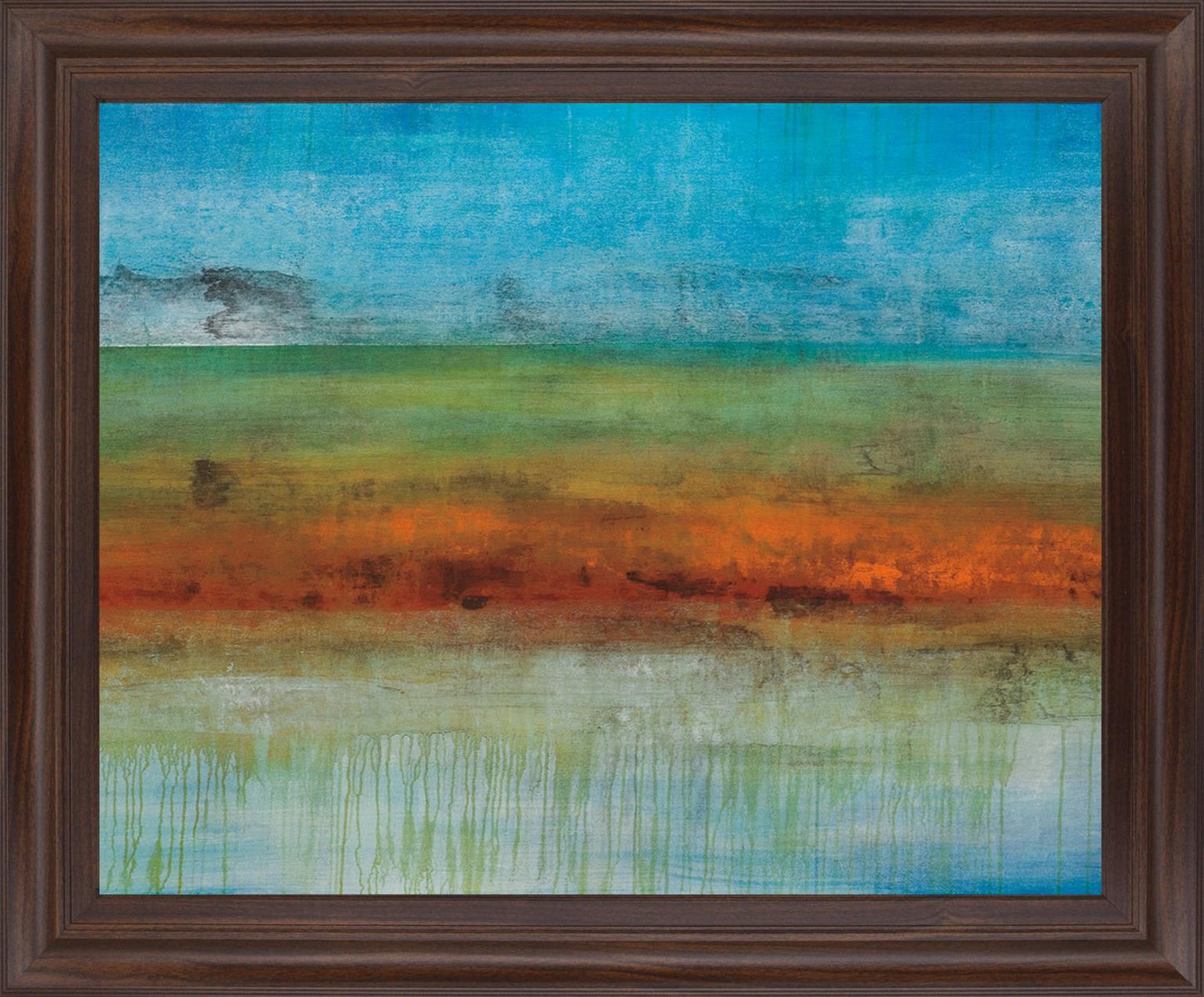Rustic Glowscape - 28" x 34" Framed Wall Art Classy Art
