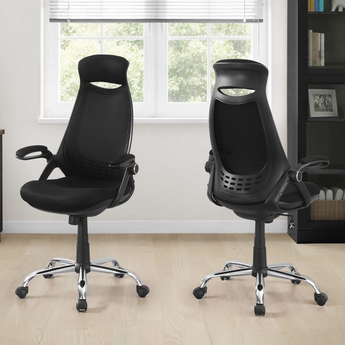 Office Chair, Adjustable Height, Swivel, Ergonomic, Armrests, Contemporary & Modern 8th Street