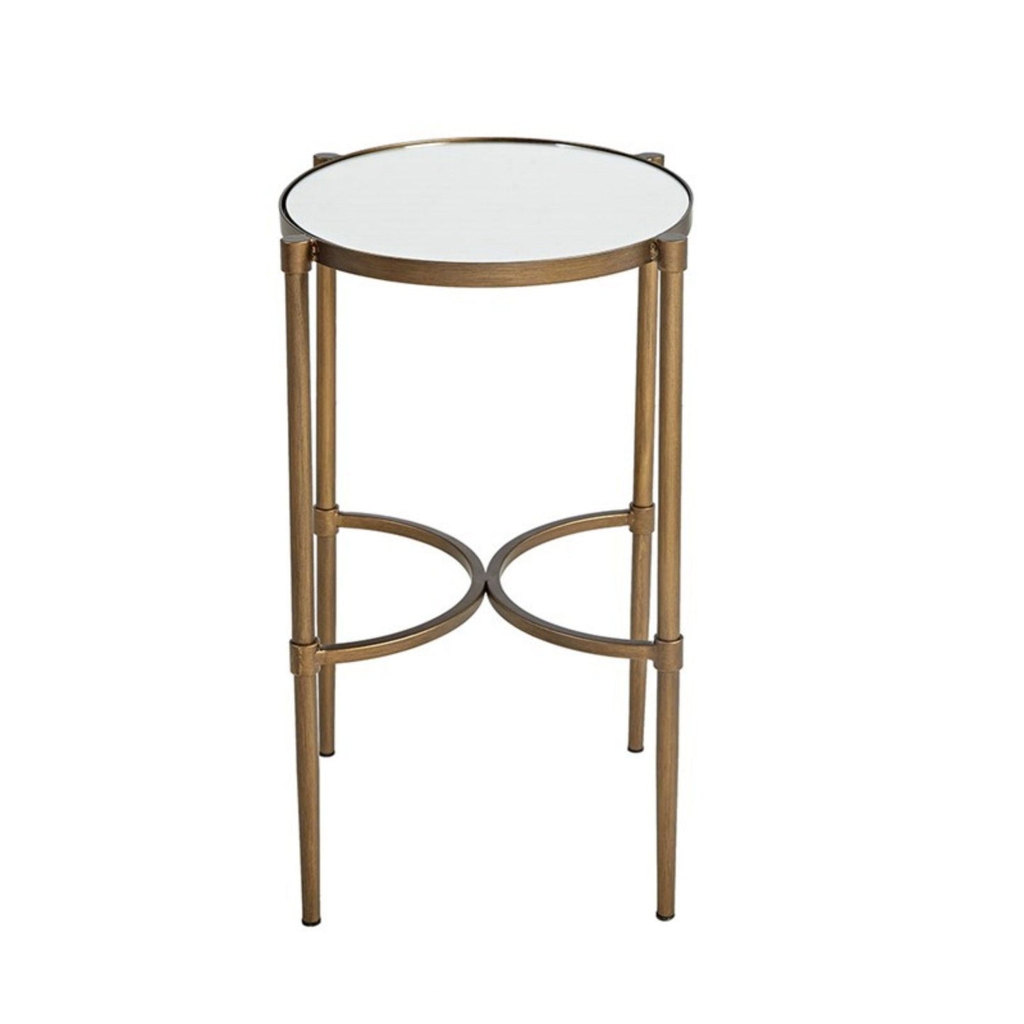 Bedford - Oval Mirror Accent Table - Antique Bronze JLA