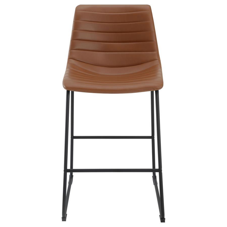 Zuni - Faux Leather Upholstered Bar Chair (Set of 2) CoasterEveryday