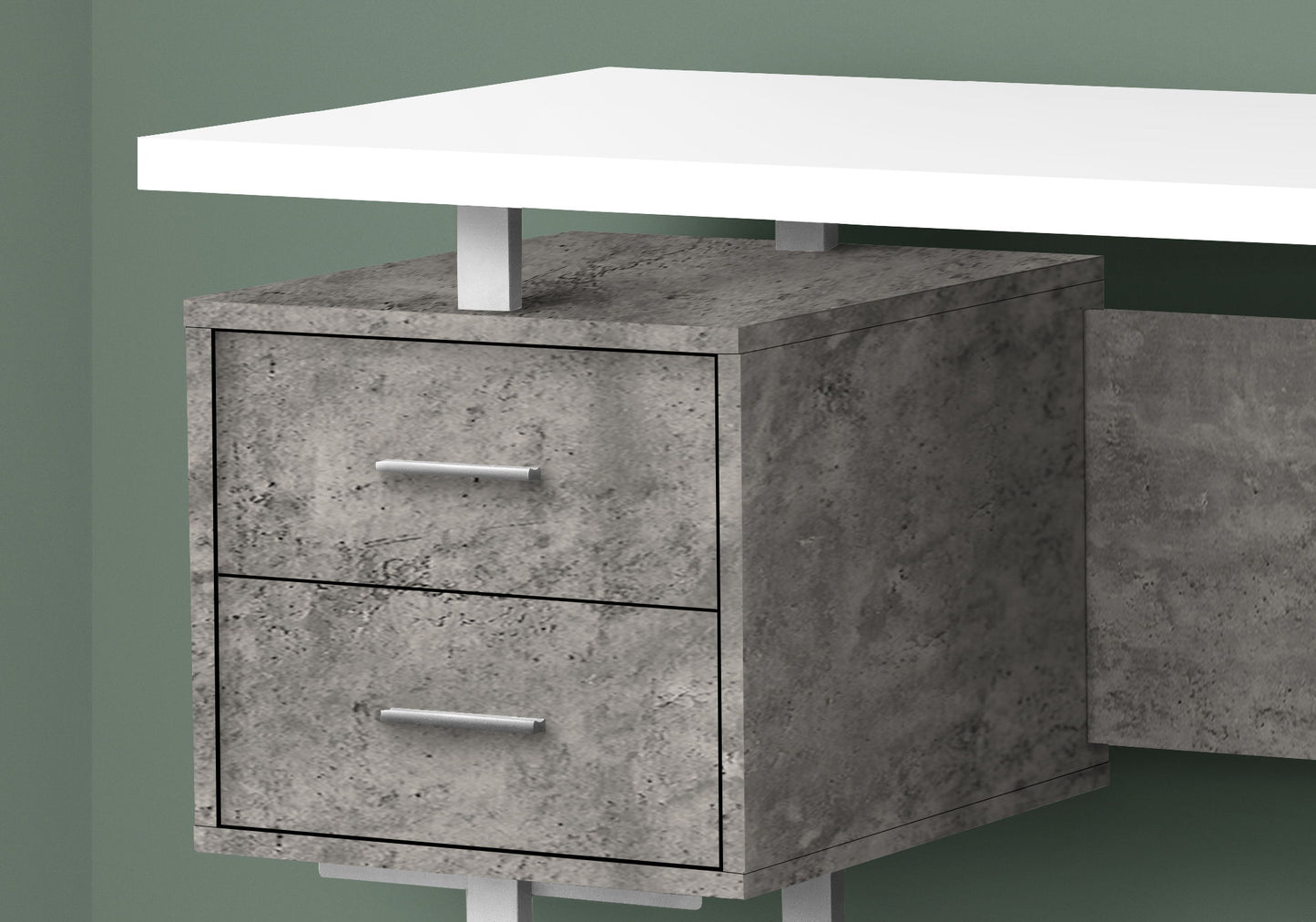 Computer Desk For Home Office, Laptop, Left, Right Set - Up, Storage Drawers, Contemporary & Modern 8th Street