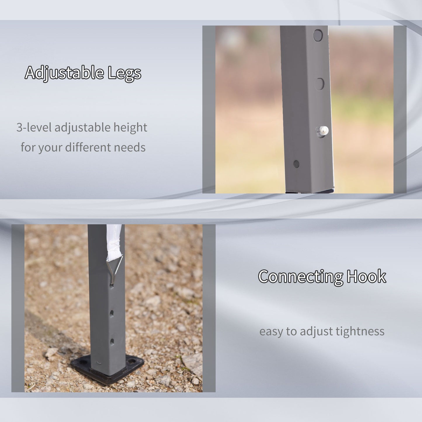 Outsunny - 10' x 19.2' Pop Up Canopy Tent, Heavy Duty Tent For Parties, Outdoor Instant Gazebo Sun Shade Shelter With Carry Bag For Catering, Events, Wedding, Backyard Bbq Home Essentials