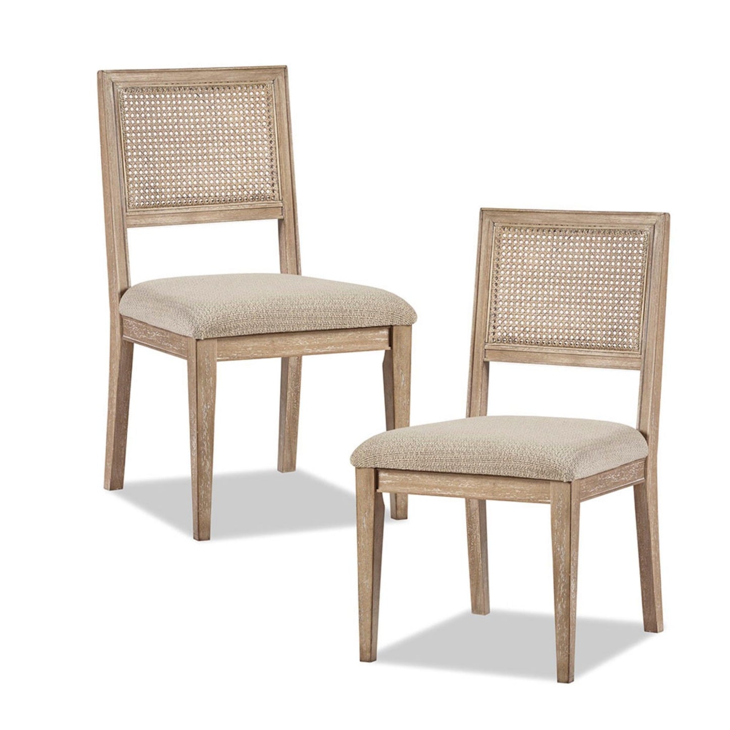 Modern Armless Dining Chair With Cane Back (Set of 2) JLA