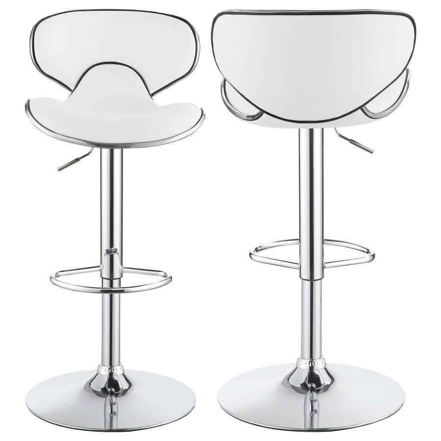 Edenton - Upholstered Adjustable Bar Stool (Set of 2) CoasterEveryday