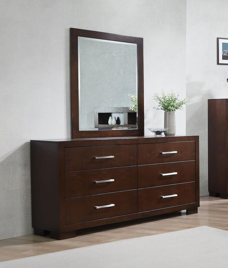 Jessica - 6-Drawer Dresser With Mirror CoasterEssence