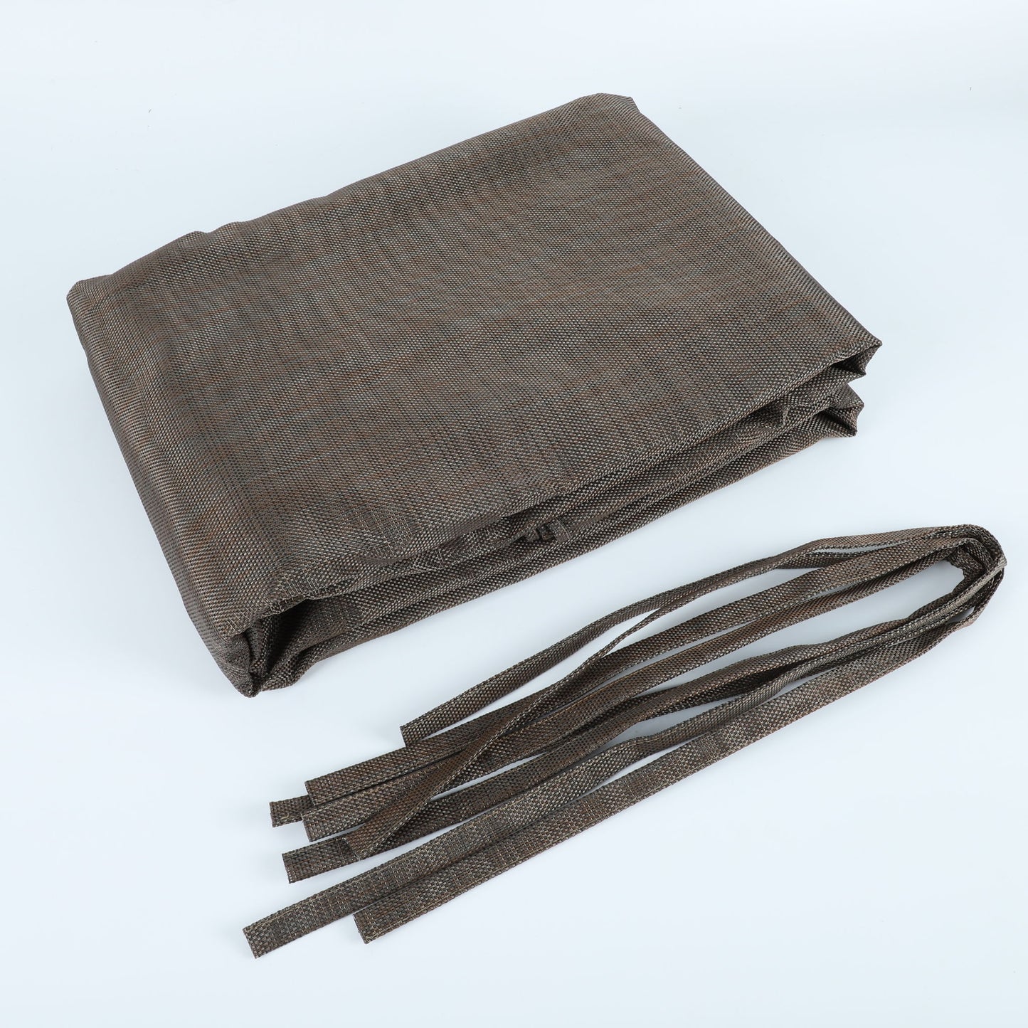 13' X 7.7' Outdoor Pergola Sun Shade Cover Cloth Patio Canopy Hdpe Permeable With Grommets - Brown Home Essentials
