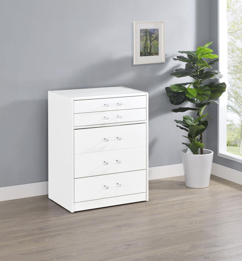Danbury - 3-Drawer Makeup Vanity & Stool Set Coaster Fine Furniture