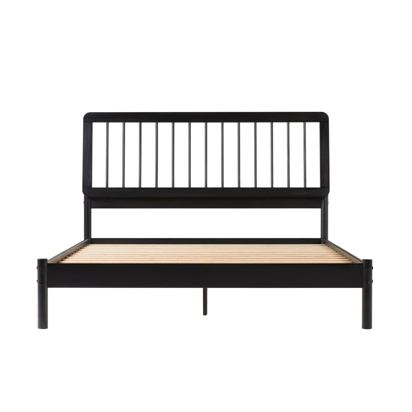 Mid-Century Modern Solid Wood Spindle Bed Walker Edison