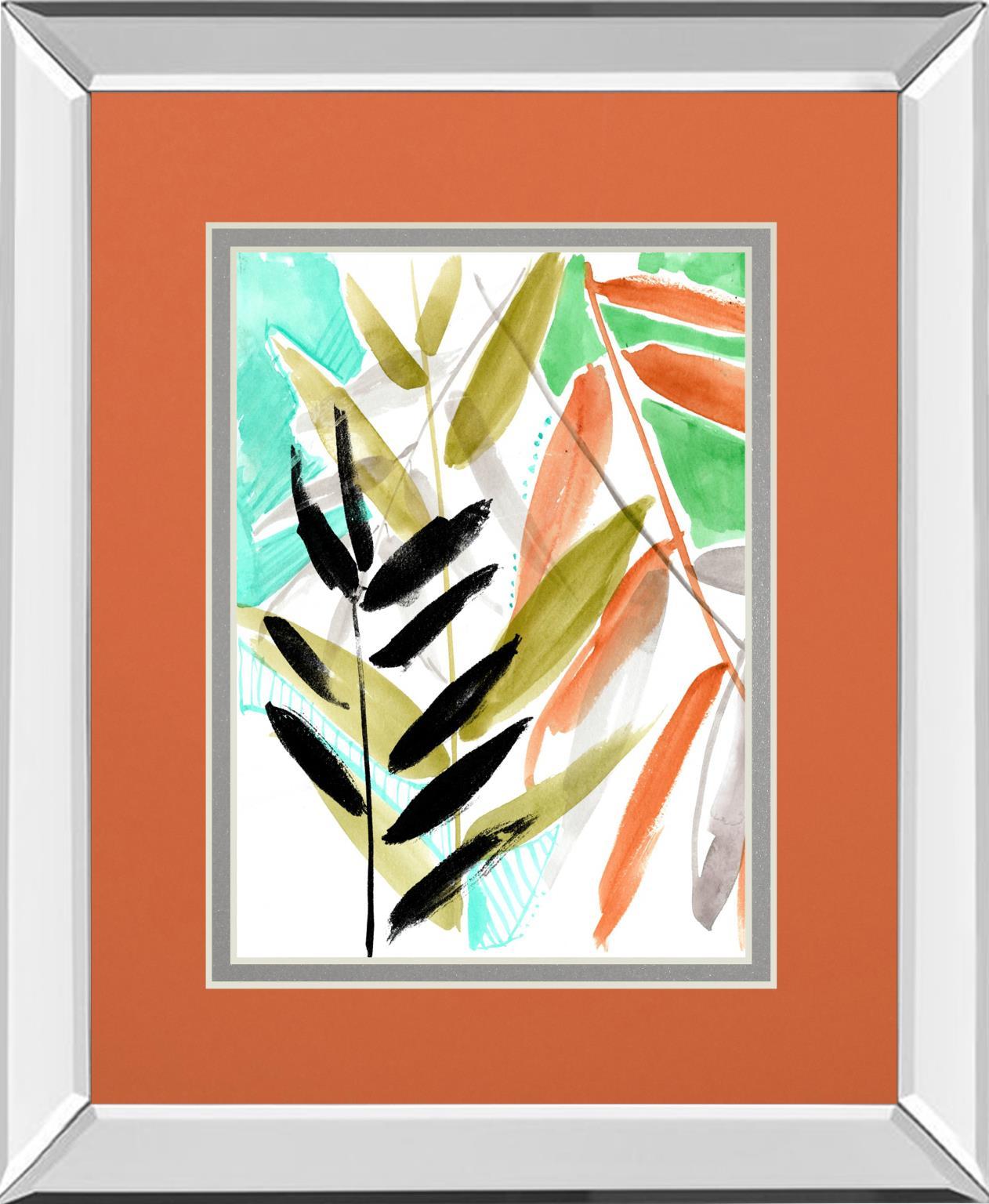 Vivid Fronds II By Jennifer Goldberger - Orange Classy Living