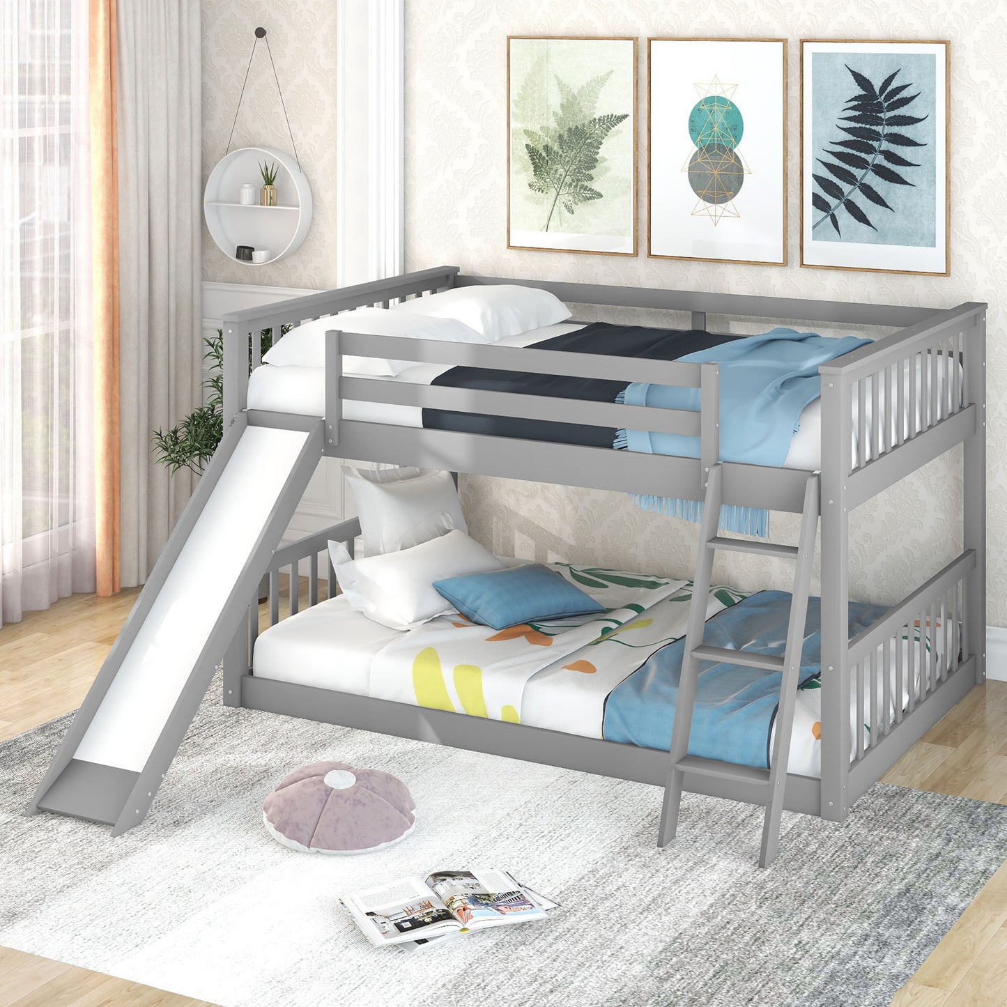 Bunk Bed & Convertible Slide And Ladder Hearth and Haven