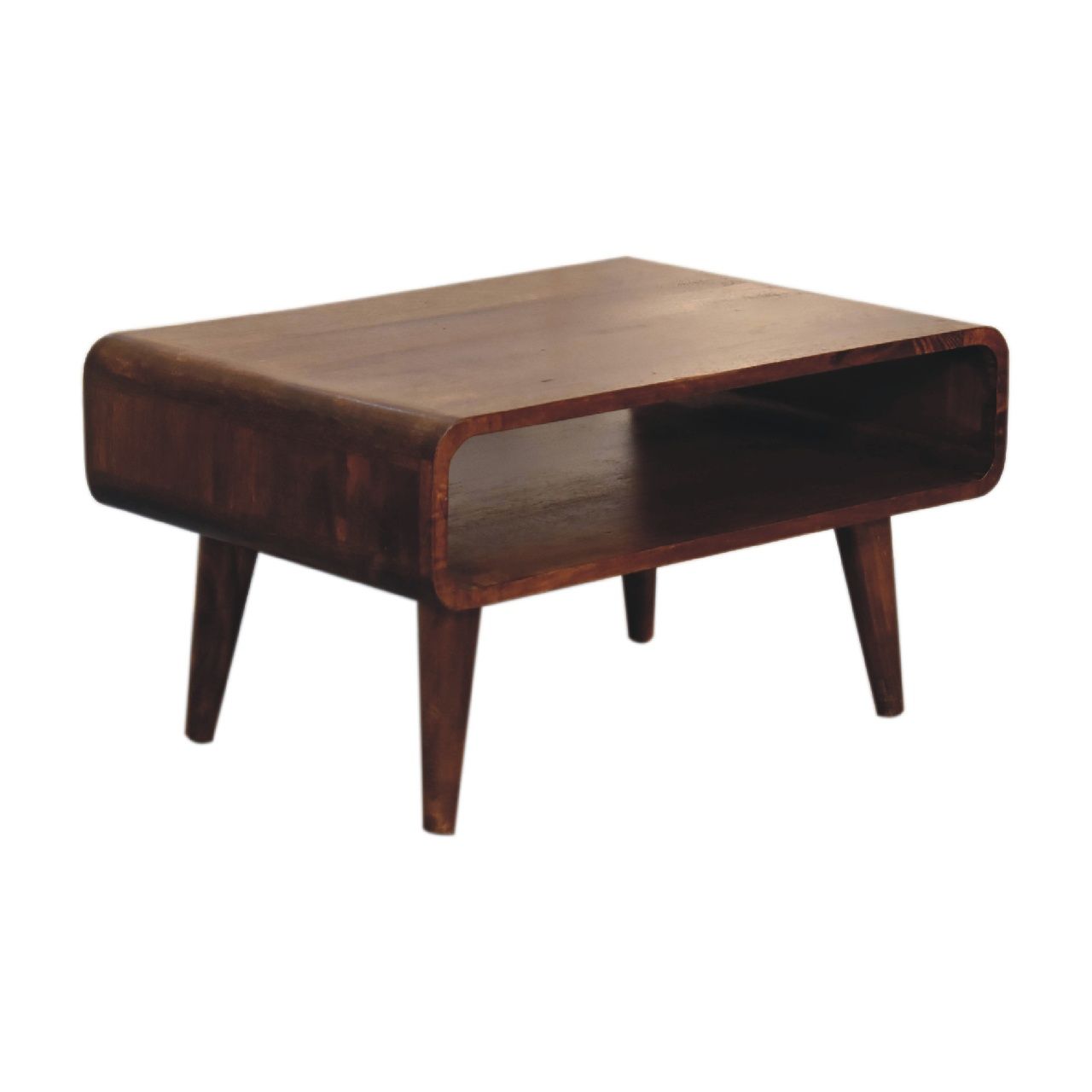 Solid Wood Open Media Unit Artisan Furniture