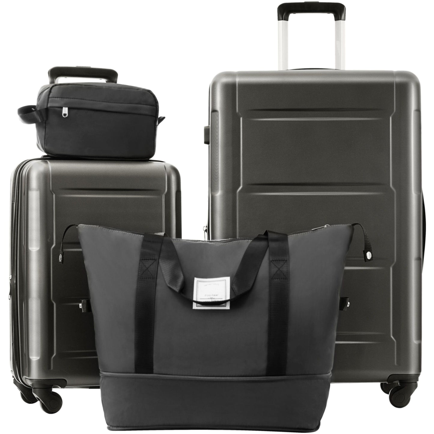 2 Piece Luggage Set With Bags Expanable Spinner Wheels ABS Lightweight Suitcase With Tsa Lock 20" / 28" Daily Nest