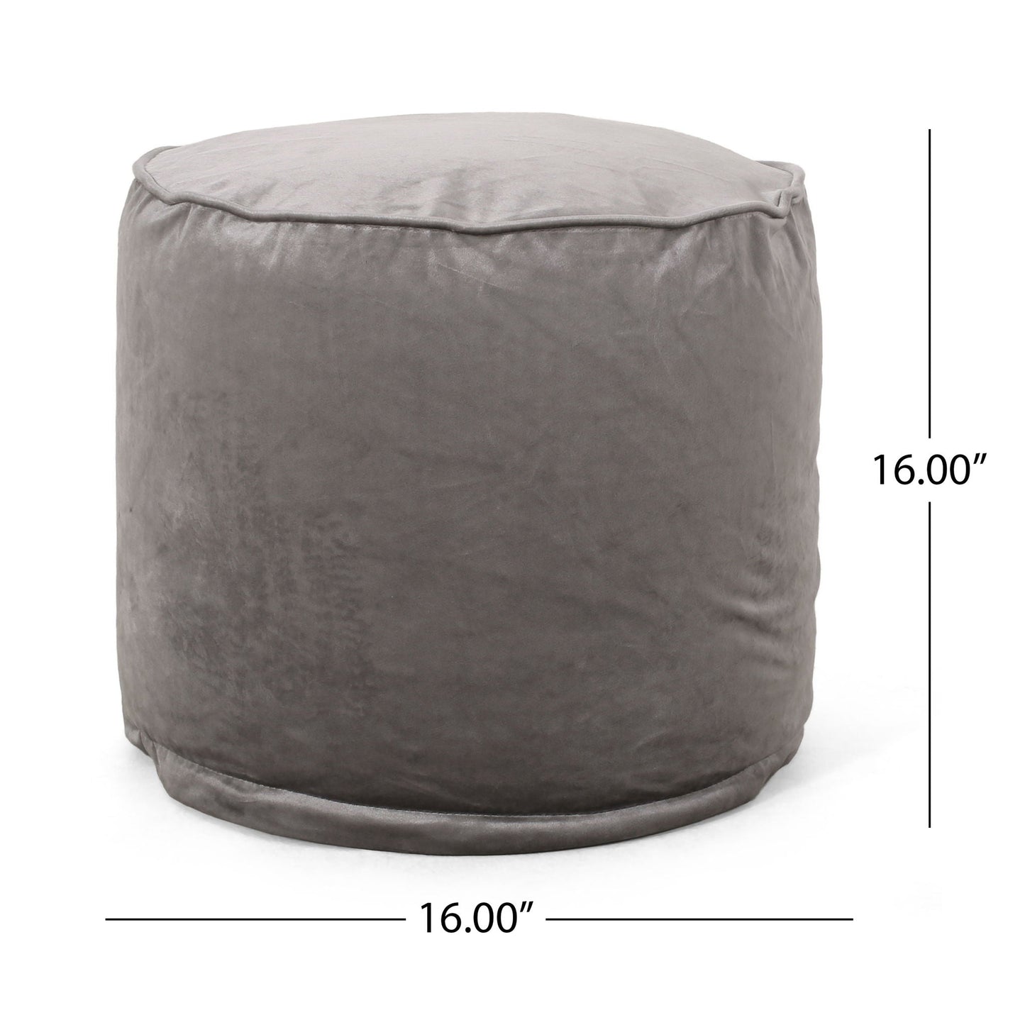 Shimon - Cylinder Pouf Ottoman And Floor Cushion Home Essentials
