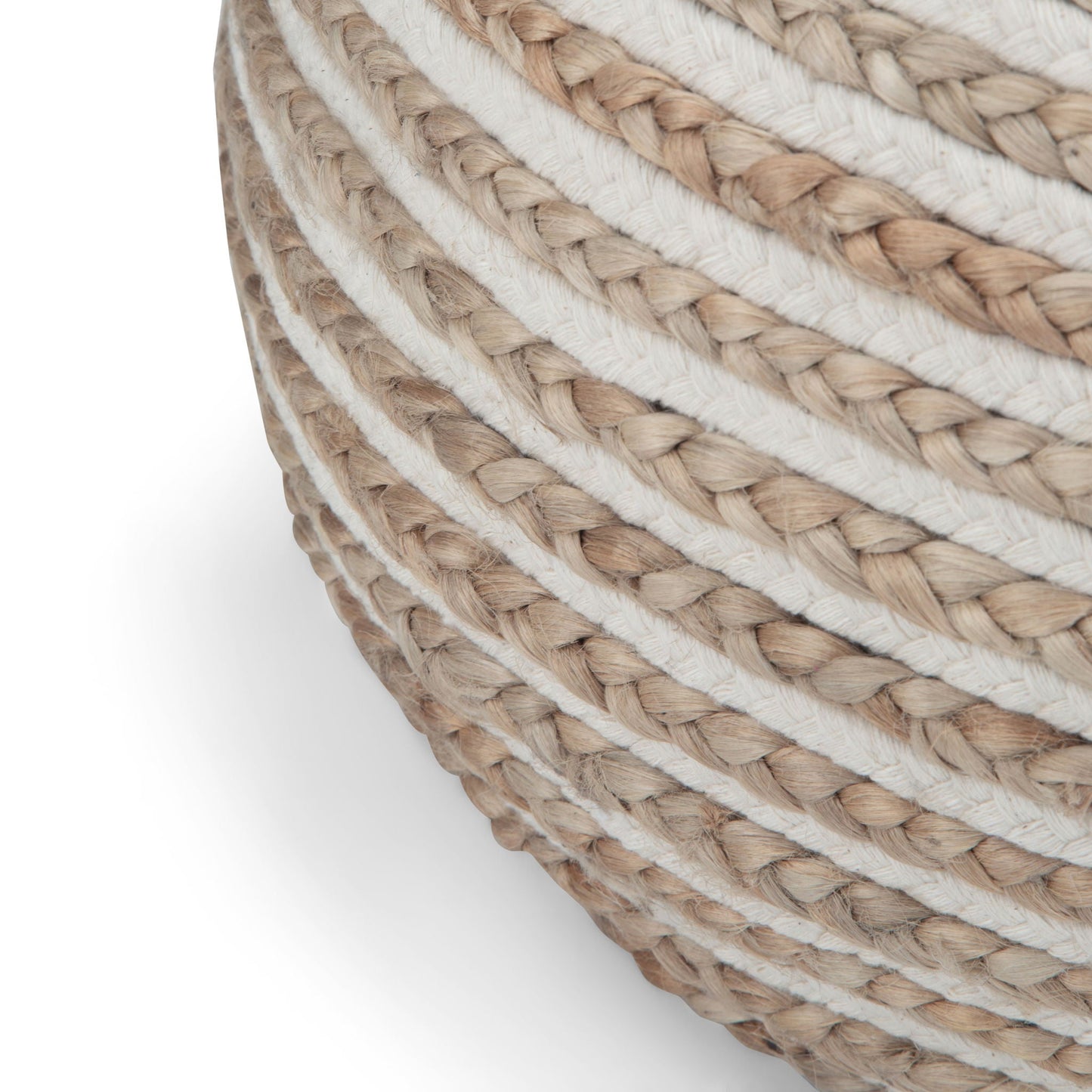 Yolanda - Round Pouf - Natural Simpli-Home