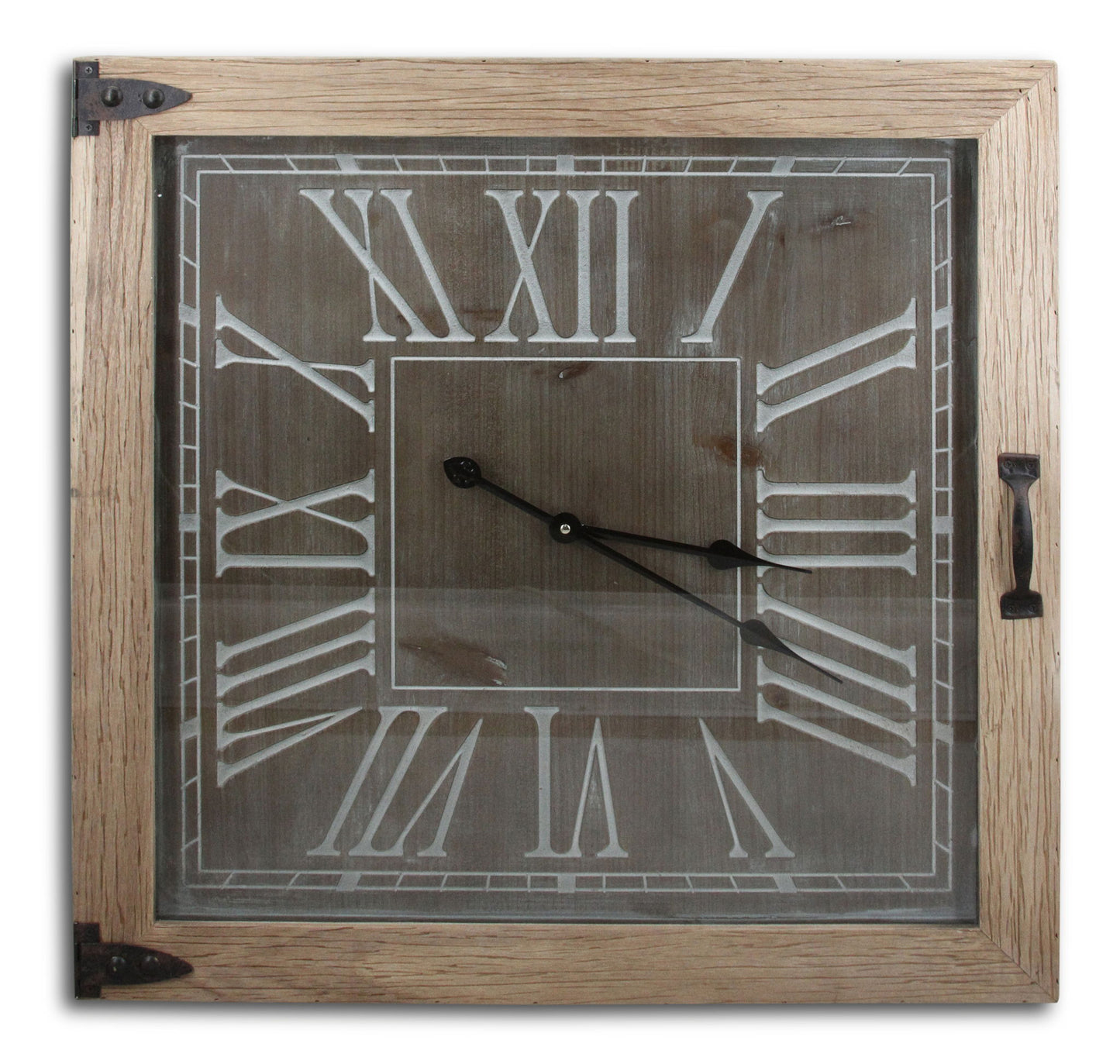 Wood Wall Clock - Light Brown Classy Living