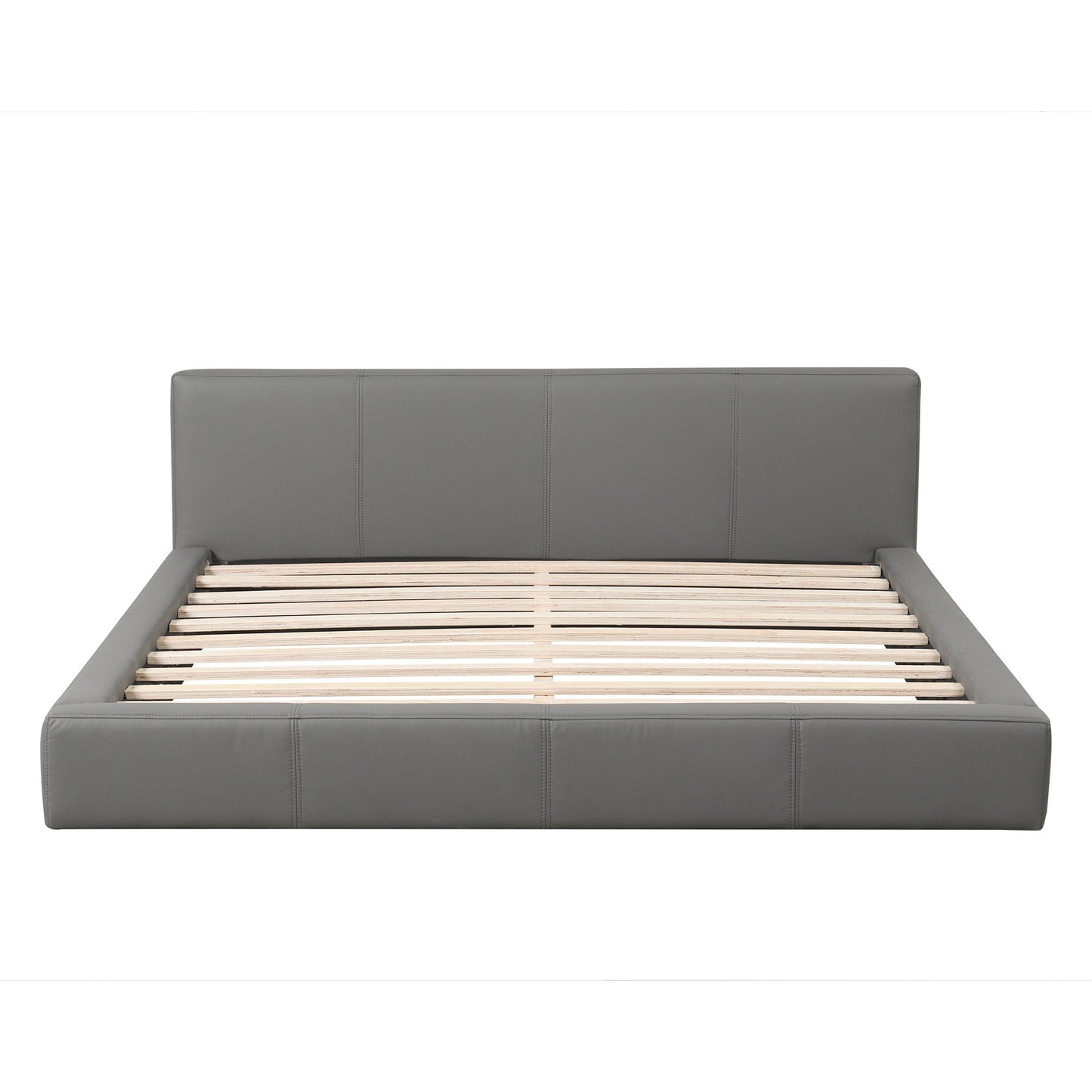 Stylish Upholstered Bed With Birch Wood Frame Noble House