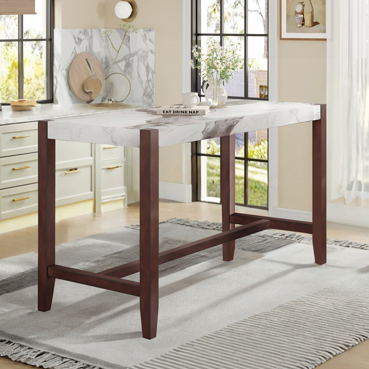 Counter Height Bar Table For Kitchen Hearth and Haven