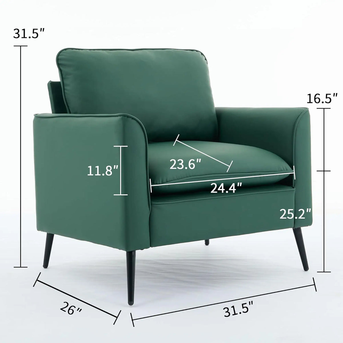 Nordic Retro Light Luxury Upholstered Sofa Chair Home Essentials