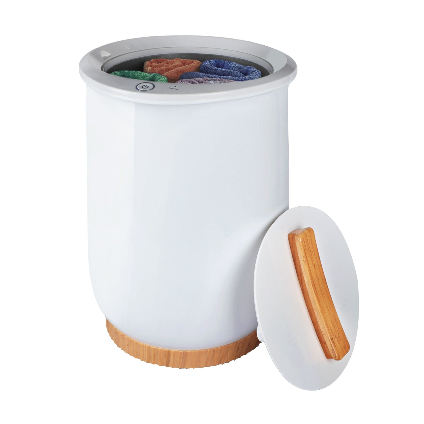 Towel Warmers, Luxury Bucket Towel Warmers, Large Towel Warmers For The Bathroom, Fits Up To 2 Oversized Towels - White Daily Nest