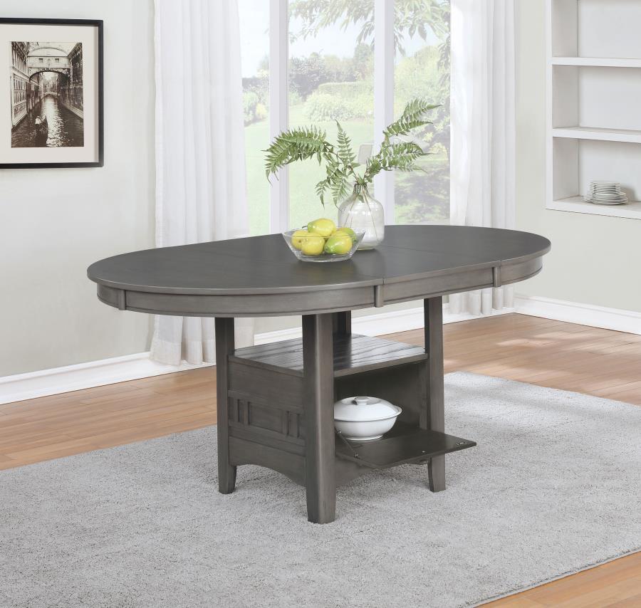 Lavon - Oval Extension Leaf Dining Table CoasterEveryday