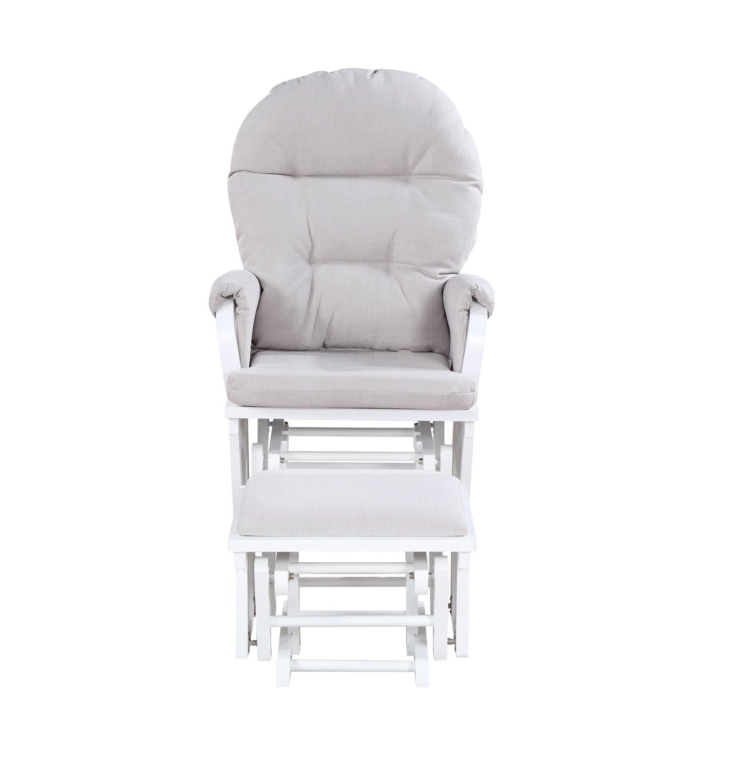 Madison - Glider & Ottoman - White Base Suite Bebe