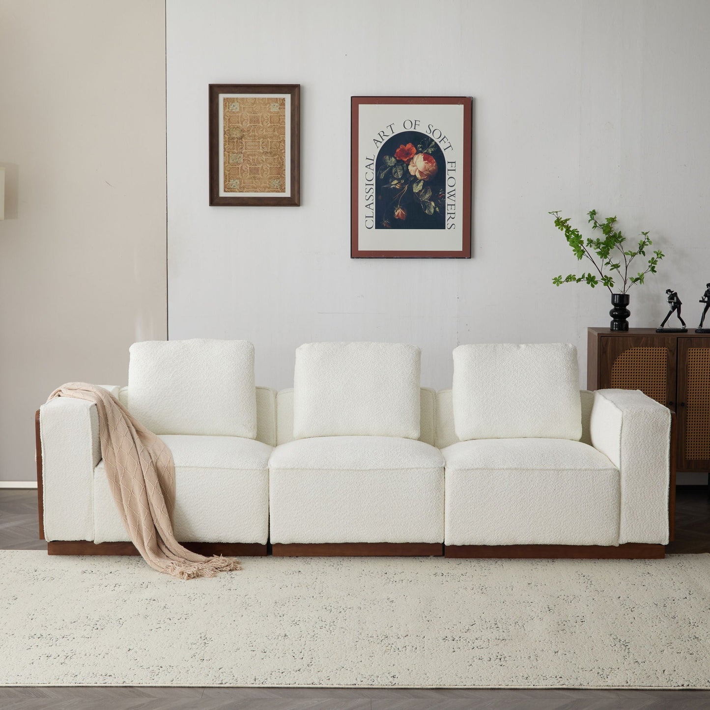 Chita - Modular Sectional Sofa, 3 Seater - Beige Noble House