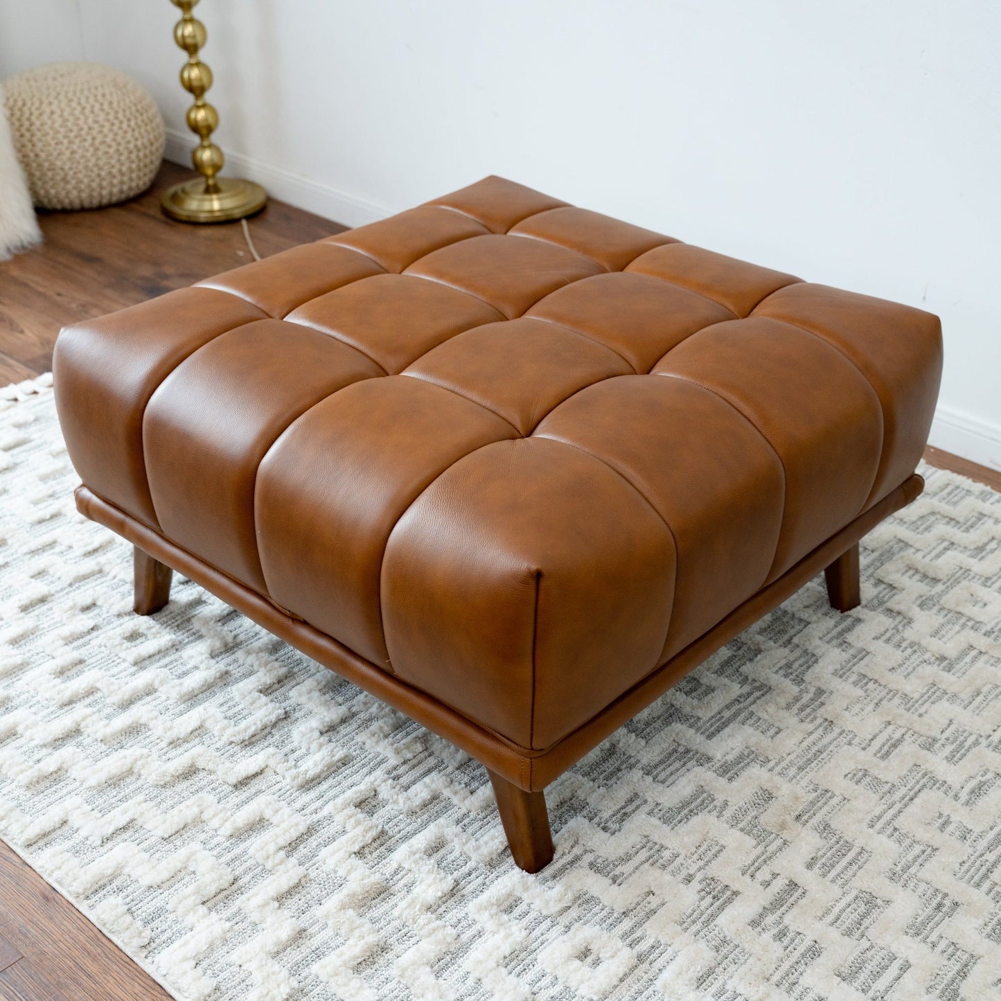 Addison - Square Upholstered Ottoman Ashcroft Furniture