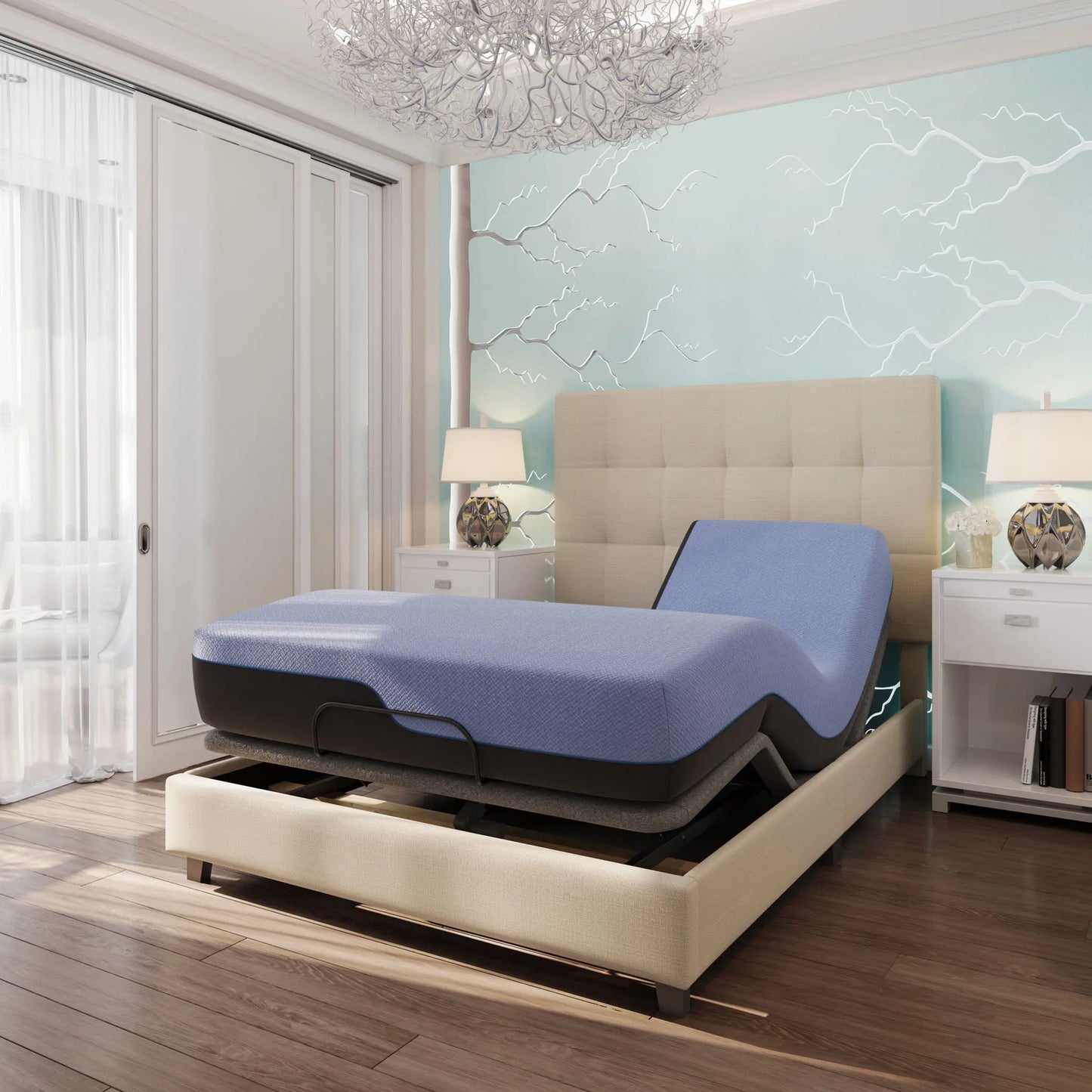 12" Refresh Flex Head Hybrid Cooling GelCare Memory Foam And Coil Mattress Daily Nest