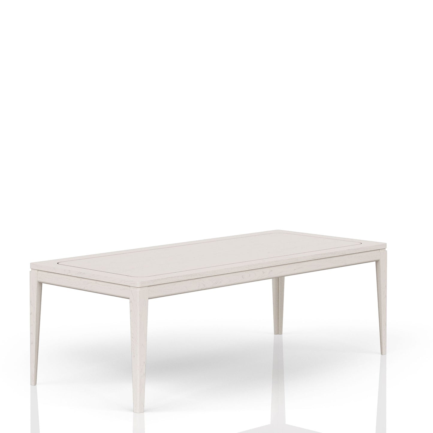 Expandable Dining Table - Vanilla White Bernards Furniture