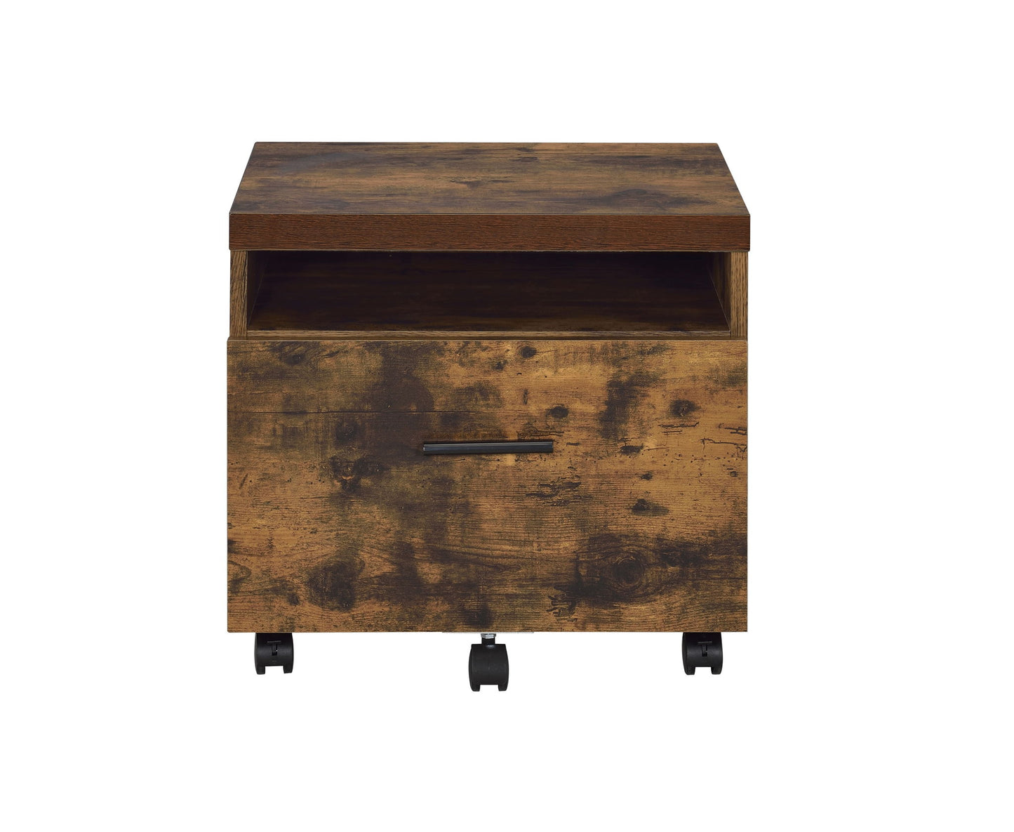 Bob - File Cabinet - Weathered Oak / Black Acme