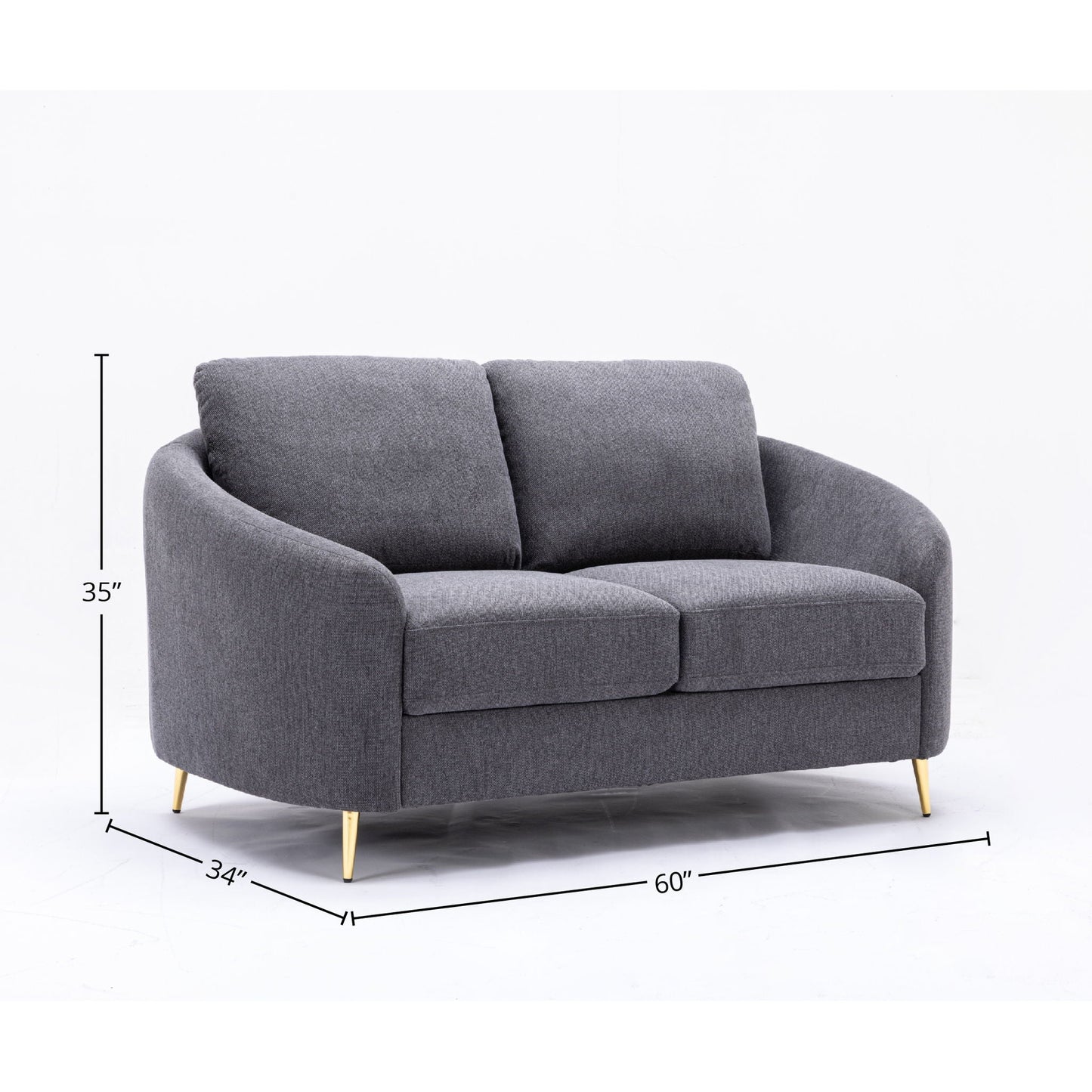 Yuina - 3 Pieces Living Room Set - Gray Acme