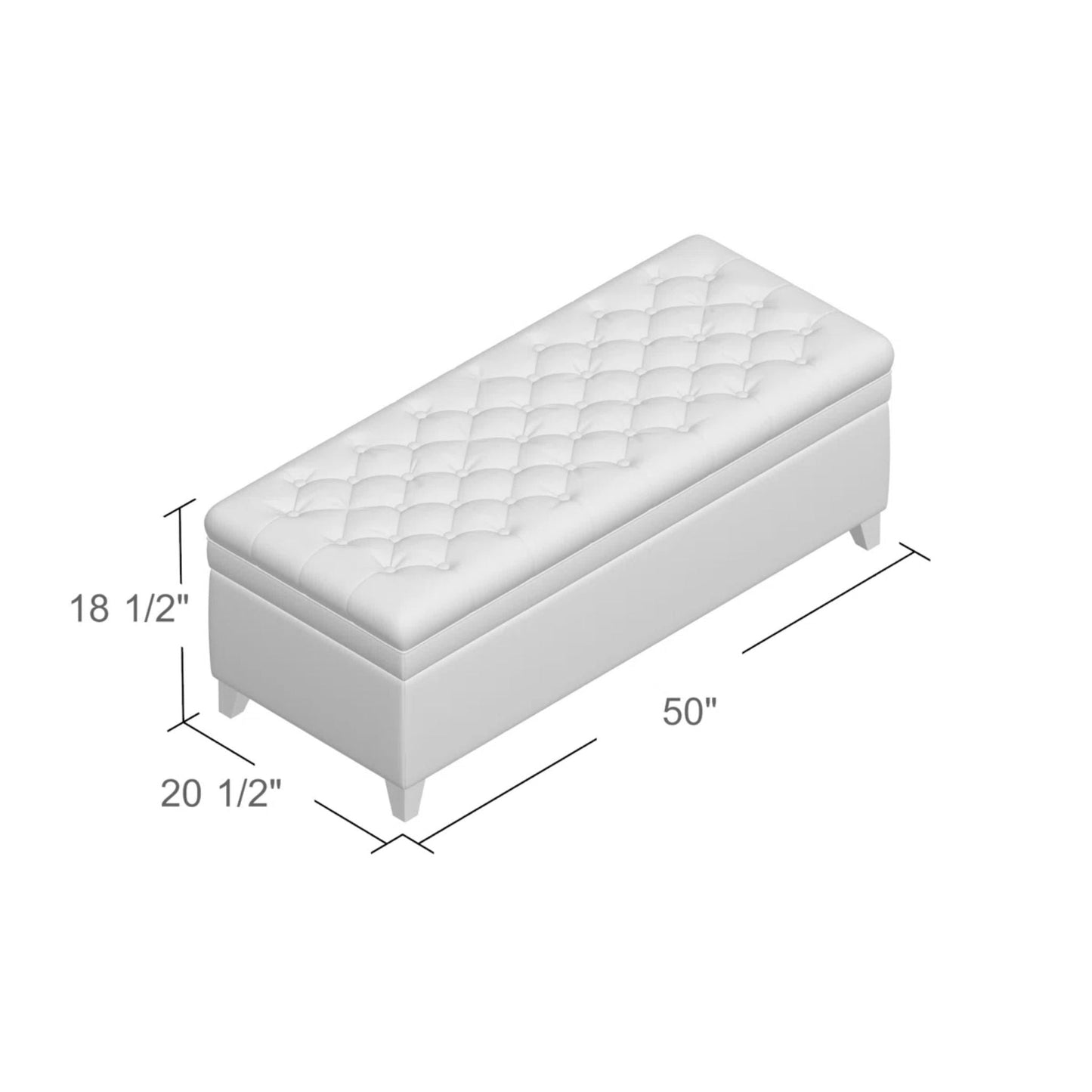 Juliana - Storage Ottoman With Birch Legs Noble House