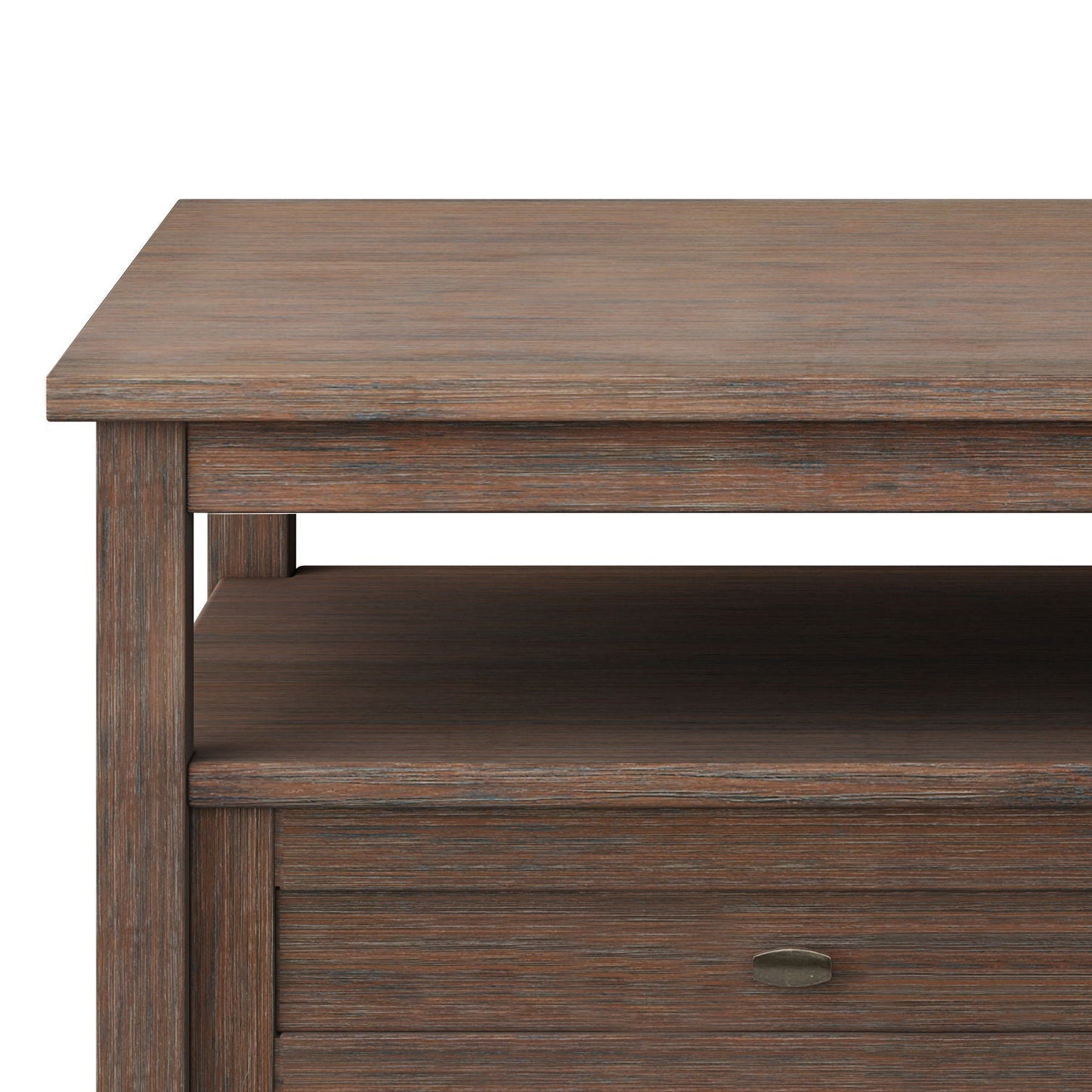 Warm Shaker - Coffee Table - Farmhouse Brown Simpli-Home