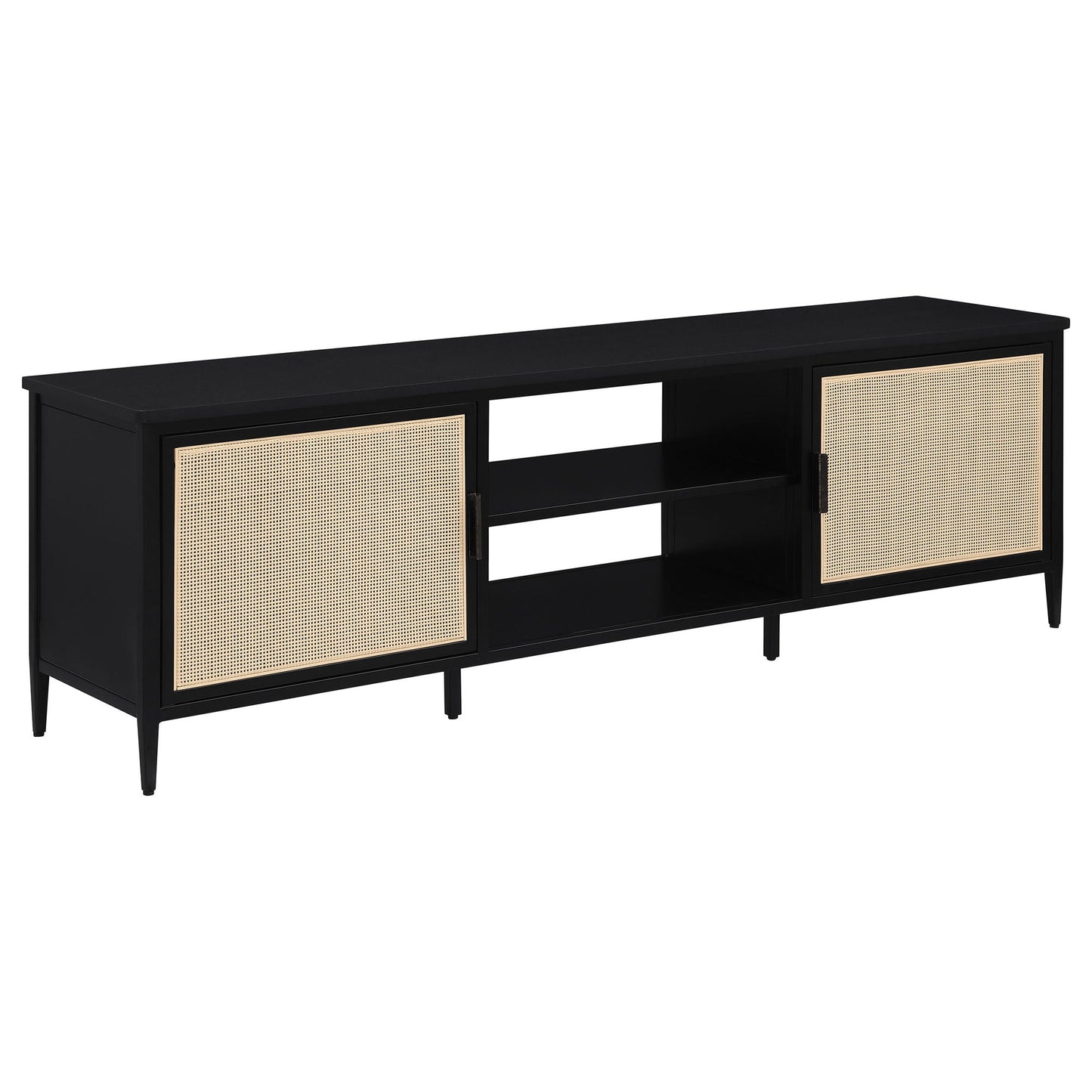 Amherst - 70" 2-Door Metal TV Stand Media Console - Black Coaster Fine Furniture