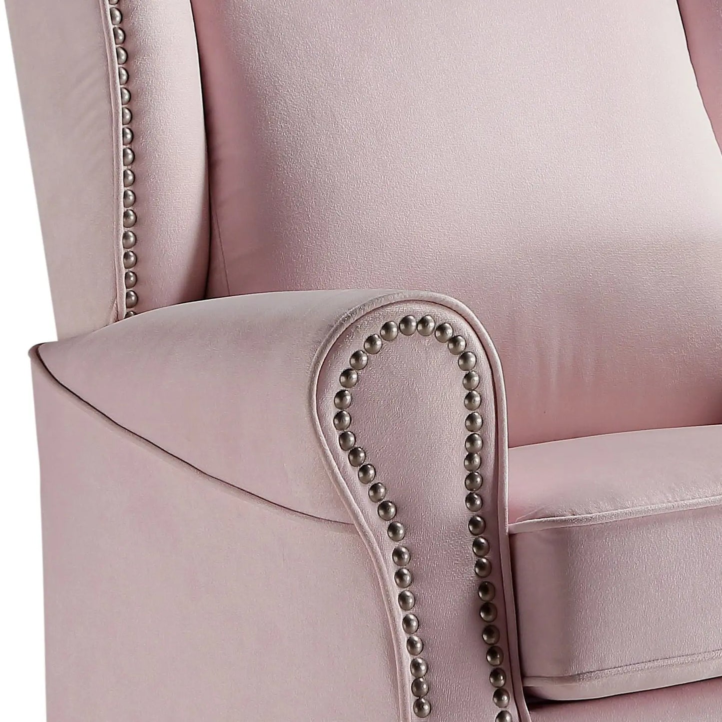 Tamaki - Glider Chair With Swivel - Pink Acme