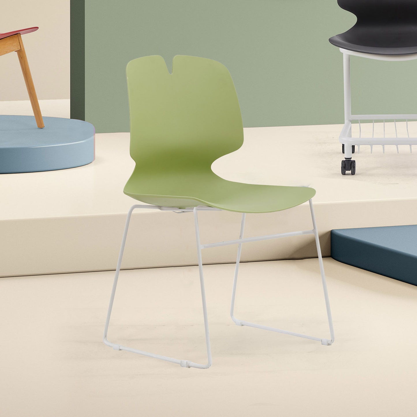 Modern Stacked Office Chairs (Set of 4) Home Essentials