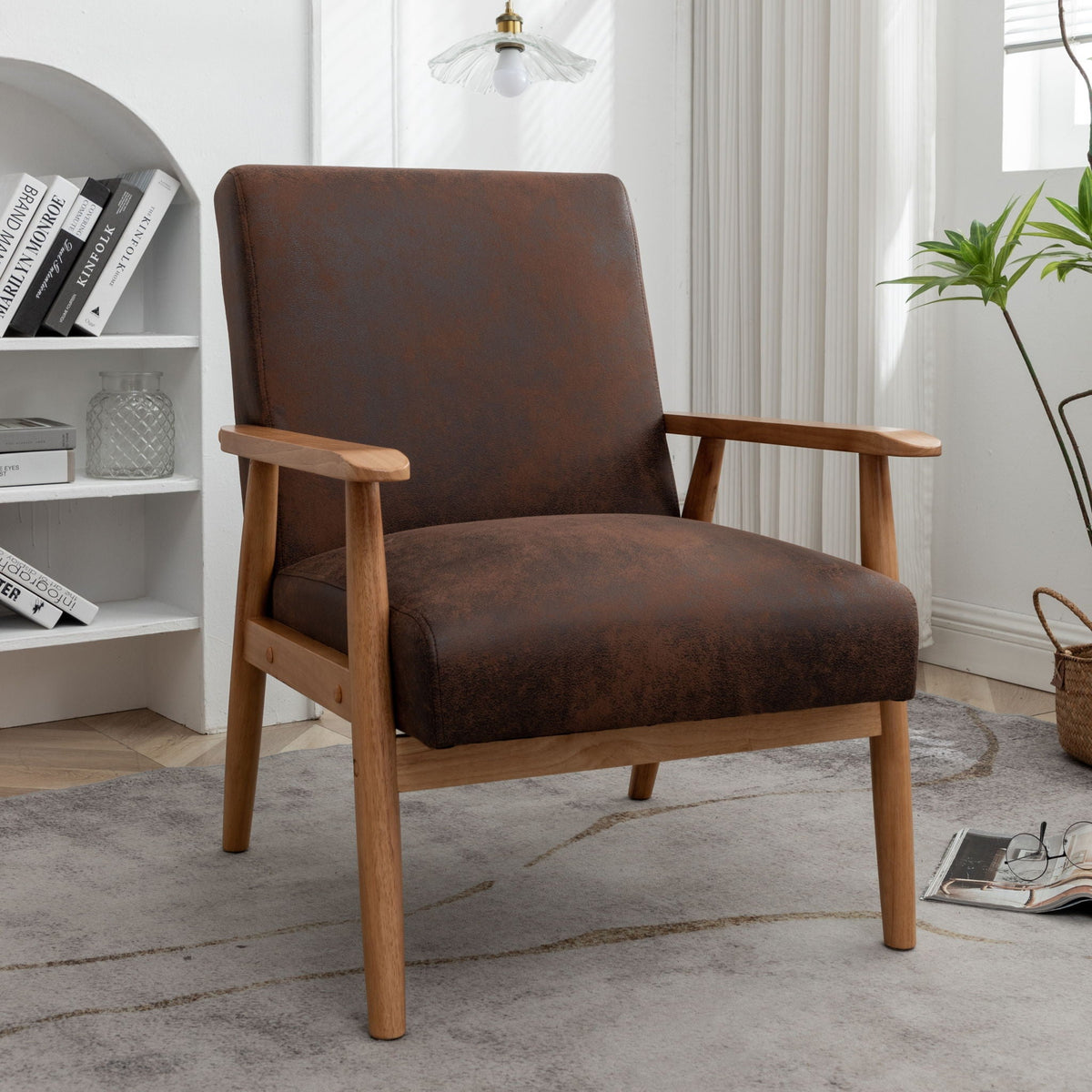 Wide Arm Chair - Brown US Pride