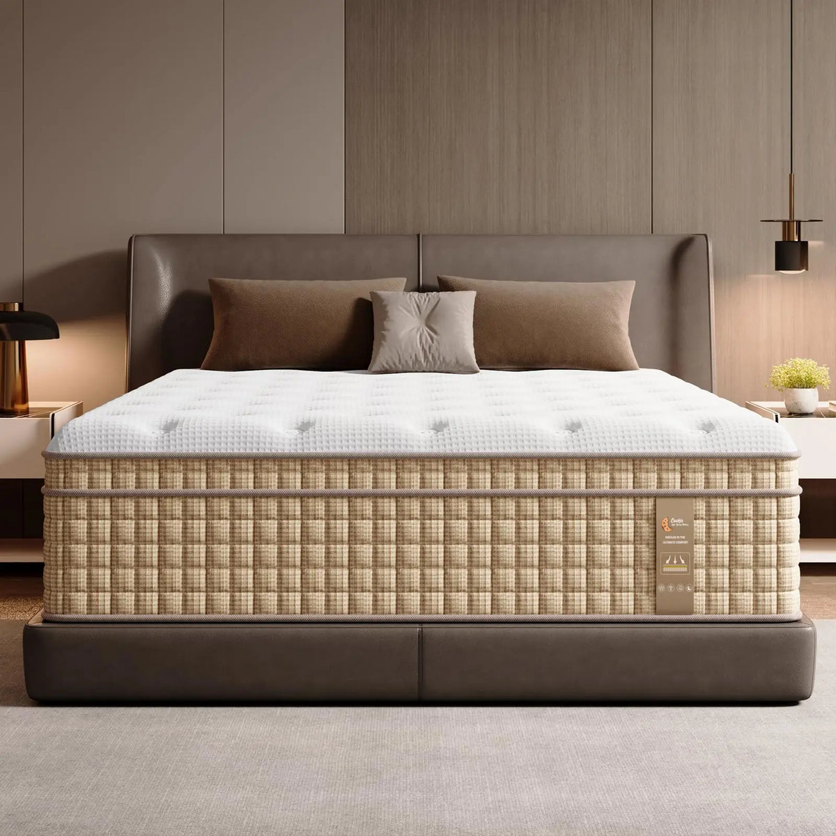 14" Hybrid Mattress With Innerspring & Gel Memory Foam Somnus Mattress USA