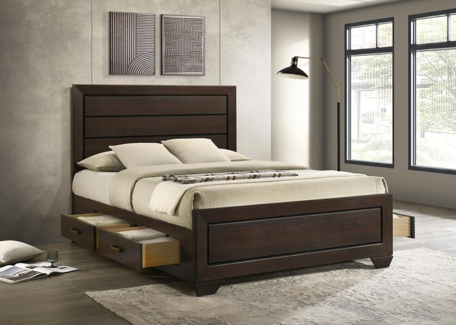Kauffman - Wood Storage Panel Bed CoasterEveryday