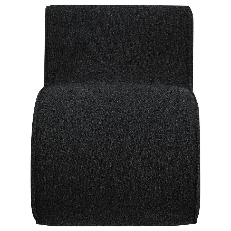 Ronea - Boucle Upholstered Armless Curved Chair Coaster Fine Furniture
