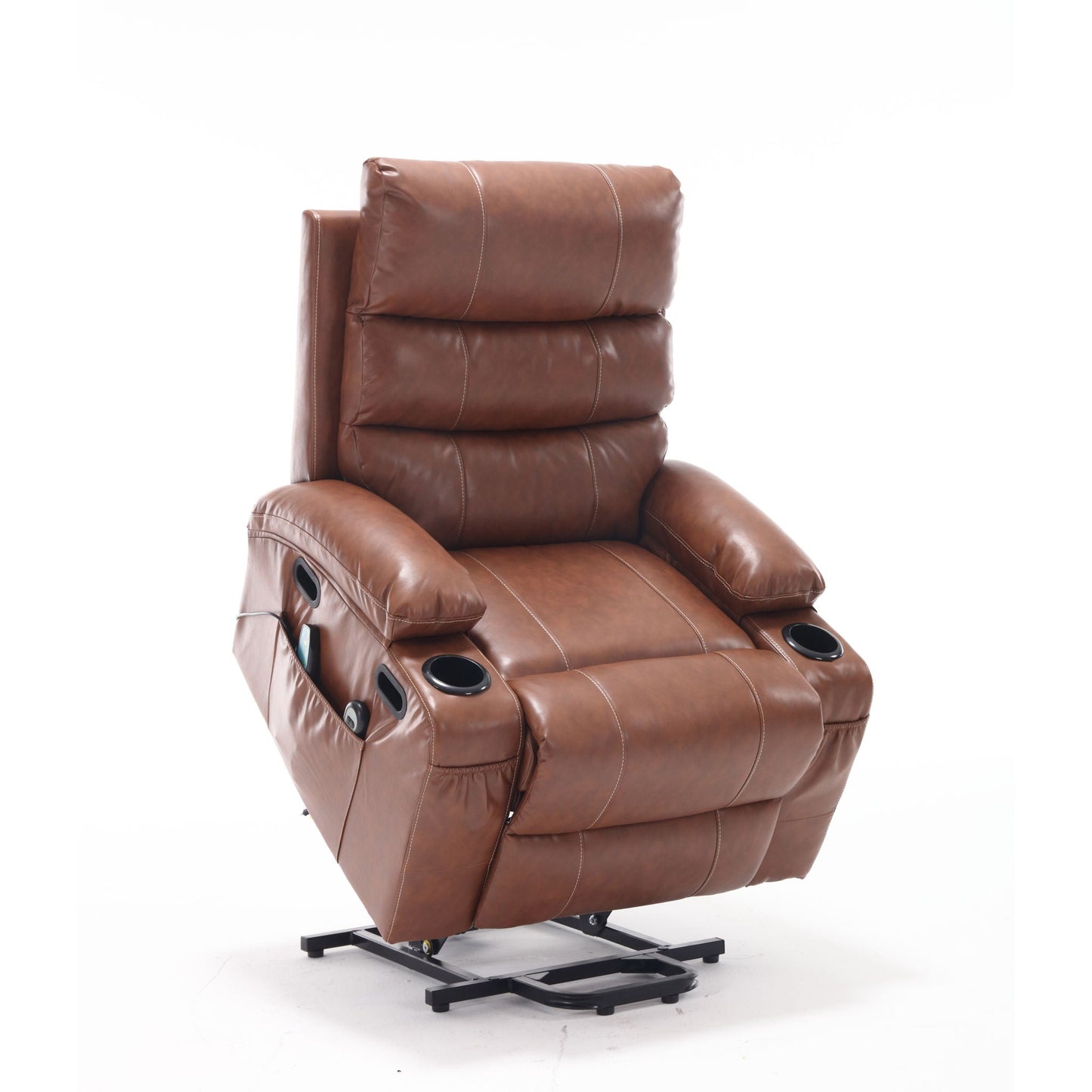 Cozy Electric Power Lift Recliner Chair Sofa For Elderly With Vibration Massage And Lumbar Heat Home Essentials