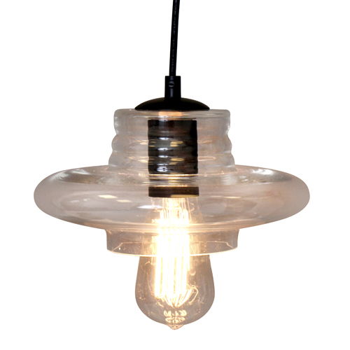 Torus - Saucer Industrial Pendant - Clear Lumi Source