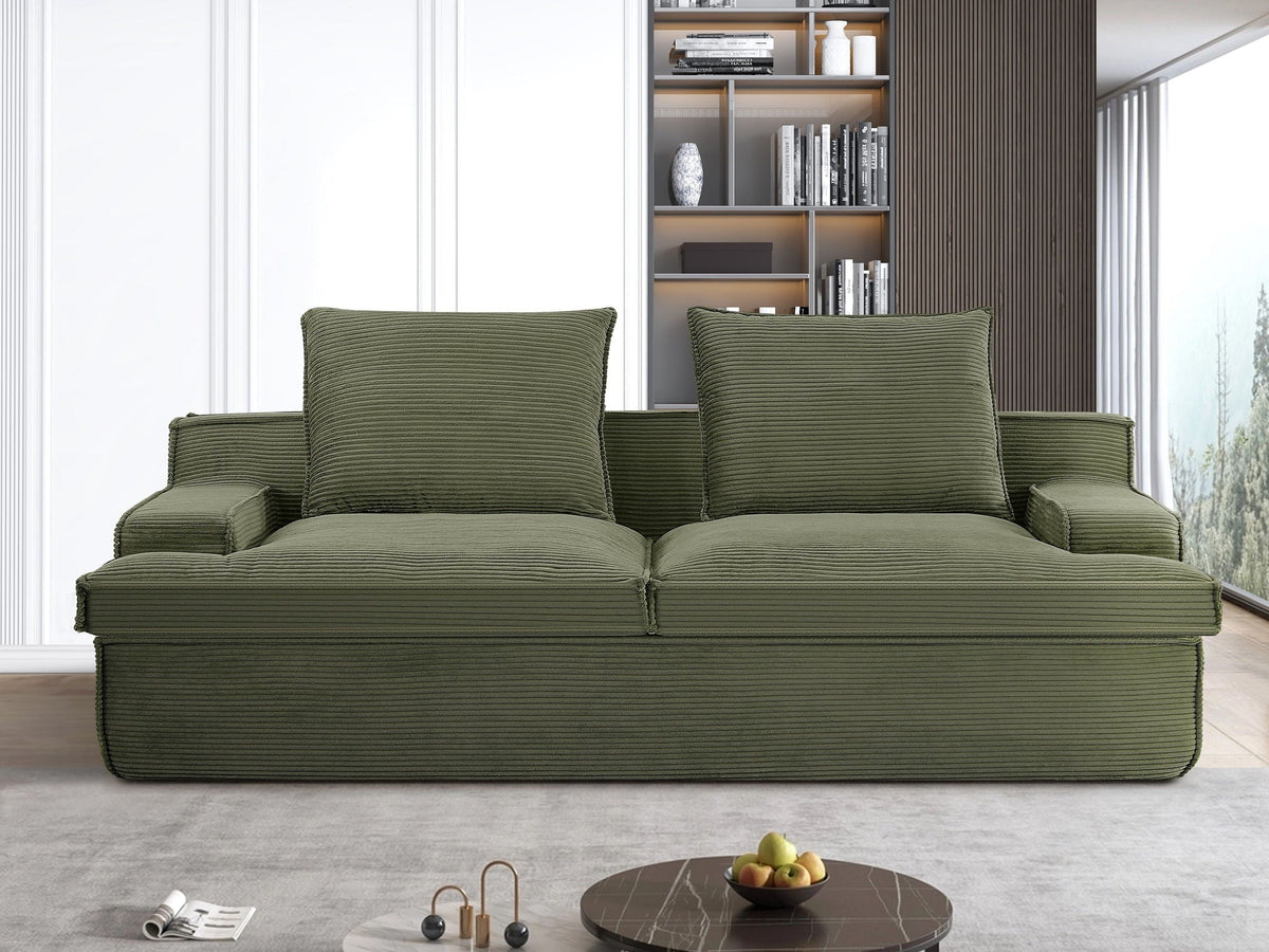Nimbus - Oversized Full Foam 4 Seater Couch For Living Room Upholstered In Soft, Wide Armrests US Pride