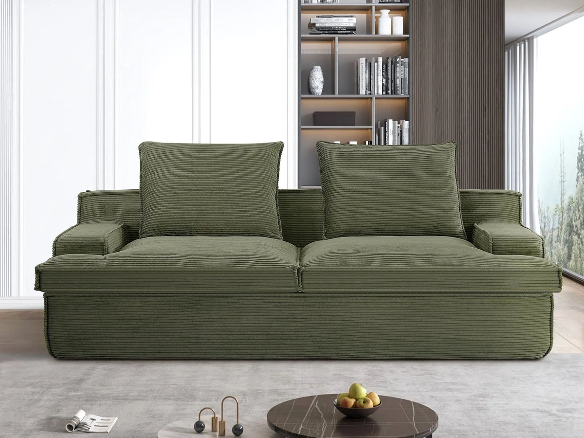 Nimbus - Oversized Full Foam 4 Seater Couch For Living Room Upholstered In Soft, Wide Armrests US Pride