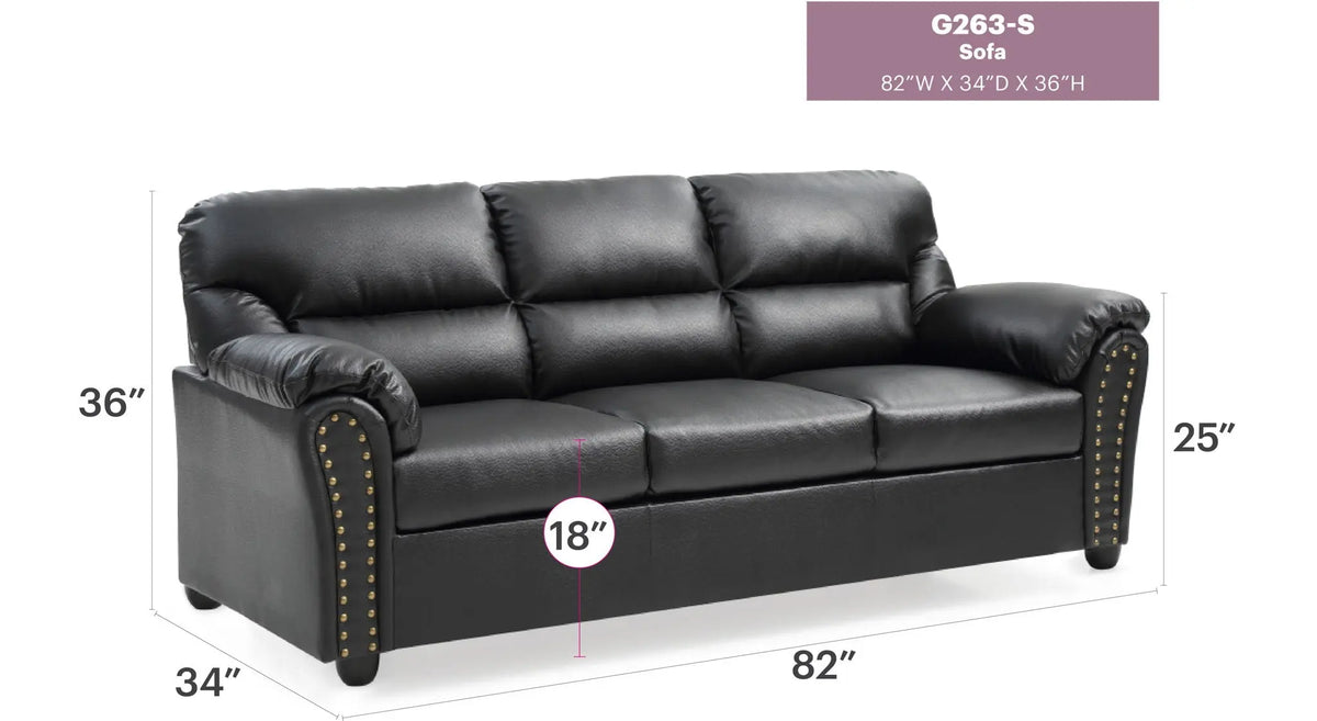 Olney - Sofa - Black Glory Furniture