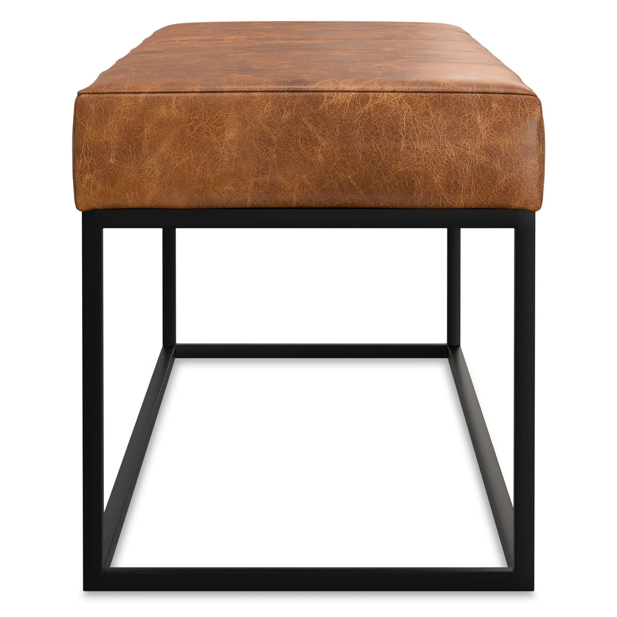 Candice - Ottoman Bench - Tan / Black Simpli-Home