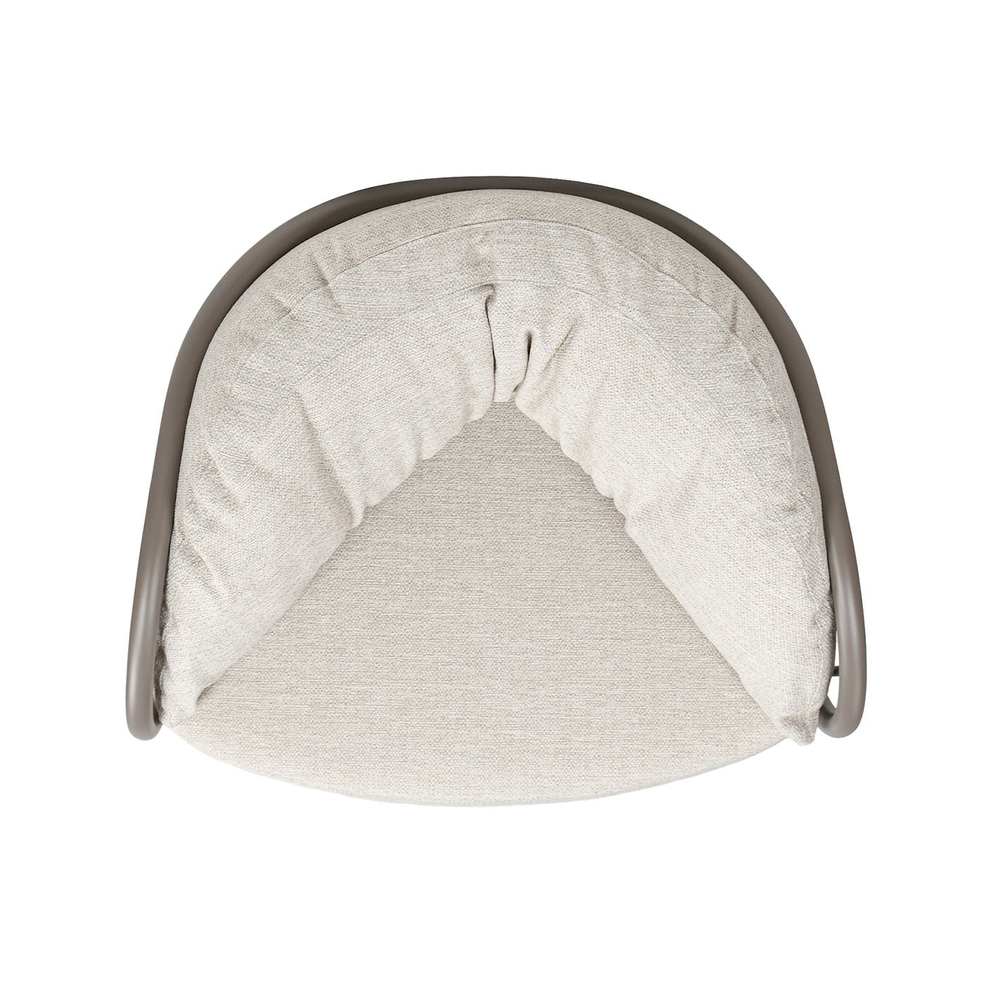 Harper - Barrel Upholstered Patio Deep Seating Armchair Axroma Olefin - Oat Beige Jennifer Taylor Home