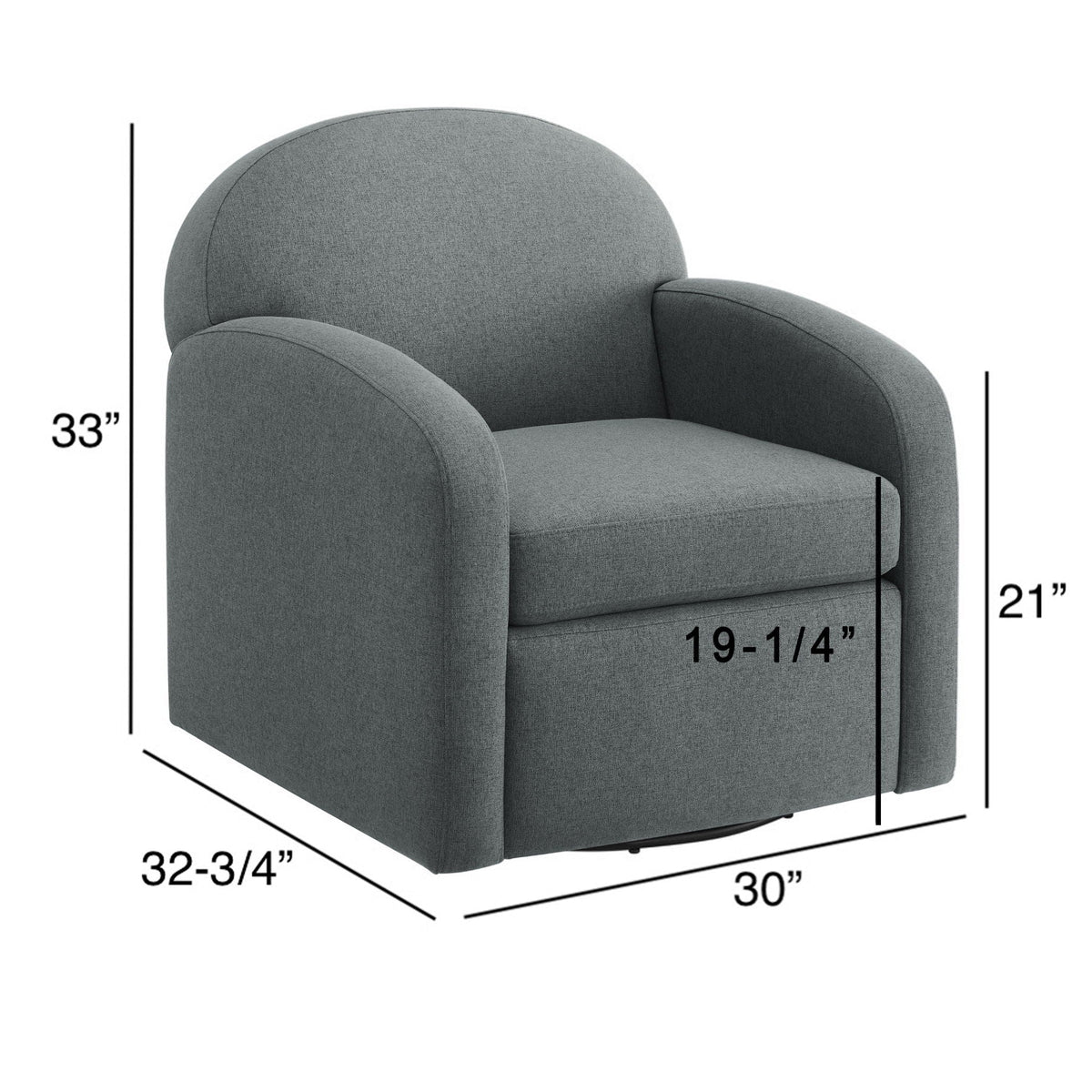 Eddie - Modern Swivel Chair With 360 Degree Functionality Ridgecrest Home